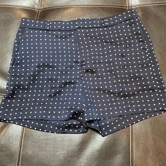 Banana Republic Shorts Br Navy W White Polka Dots Shorts Poshmark